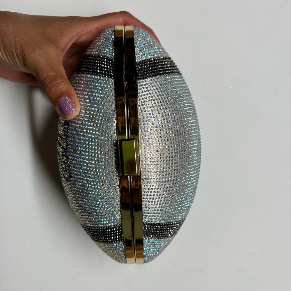 Aldo bedazzled football purse clutch NWT bag - Picture 5 of 9